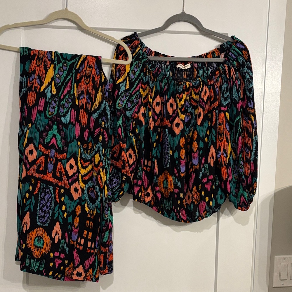 Christian Siriano Multicolor Top with matching pants